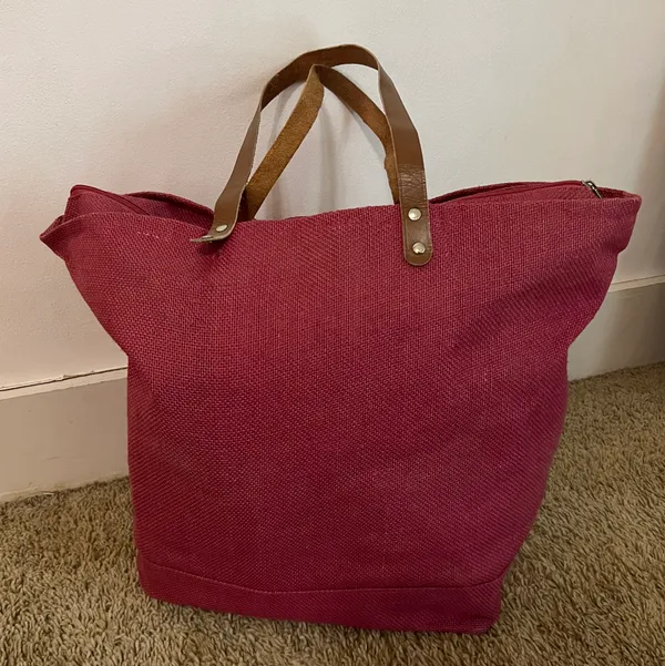 Large Pink Phi Mu Travel Bag - Image 3