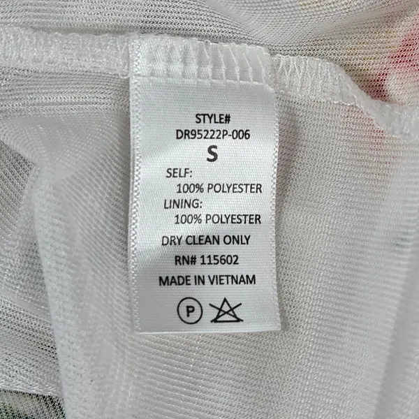 LUSH White Floral High Low Halter Maxi Dress Small DR95222P-006‎ Ruffle Neck - Image 4