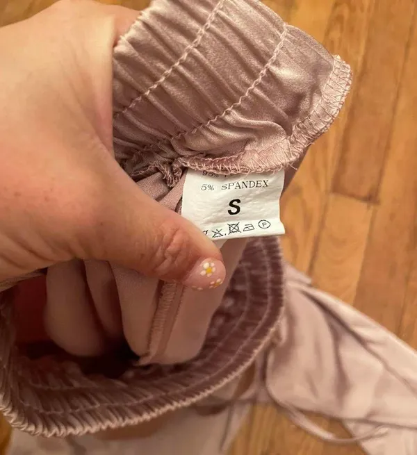 Silk-like joggers - Image 2