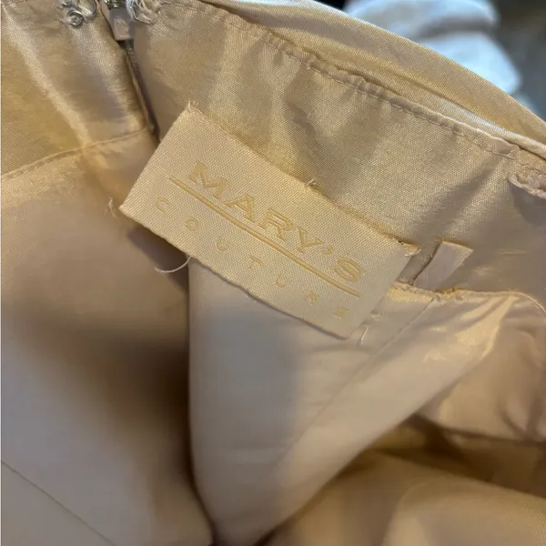 Mary’s Couture Gold Maxi Dress - Image 4