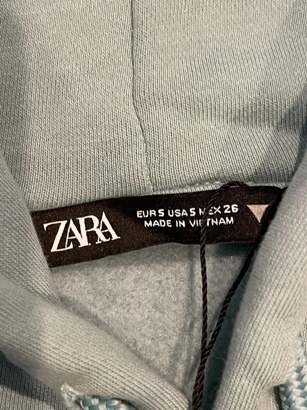 Zara Long Sleeve Sweatsuit Set With Hoodie And Wide Leg Size S - Image 4