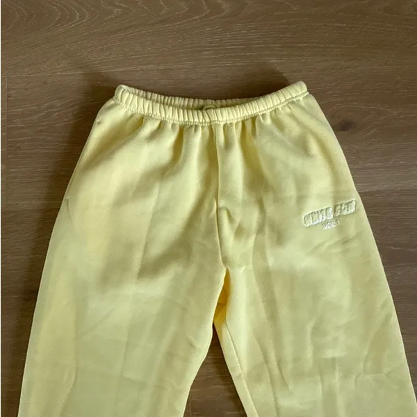 White Fox Vol 1 Sweatpants Size S in Yellow - Image 2