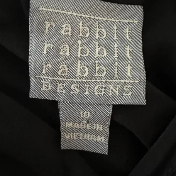 Rabbit Rabbit Rabbit Maxi Dress‎ Large Lace Overlay Black - Image 4