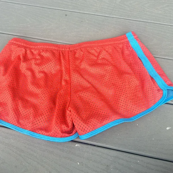 Reebok Y2K Red Blue Mesh Running Shorts‎ Size Small - Image 6