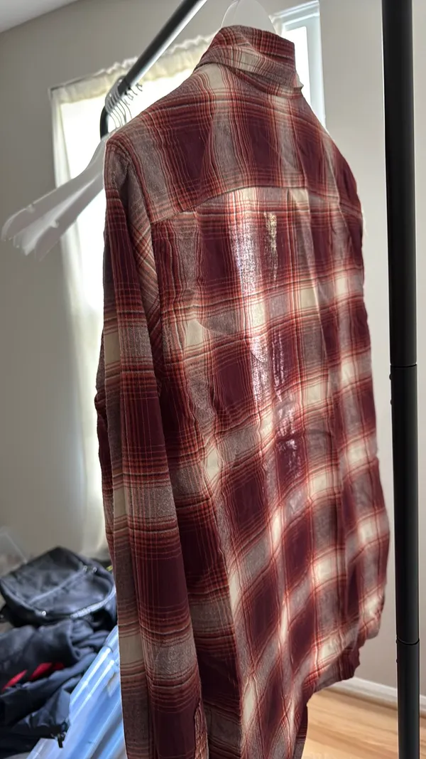 Abercrombie Red Flannel Plaid Women’s Button Down - Image 2