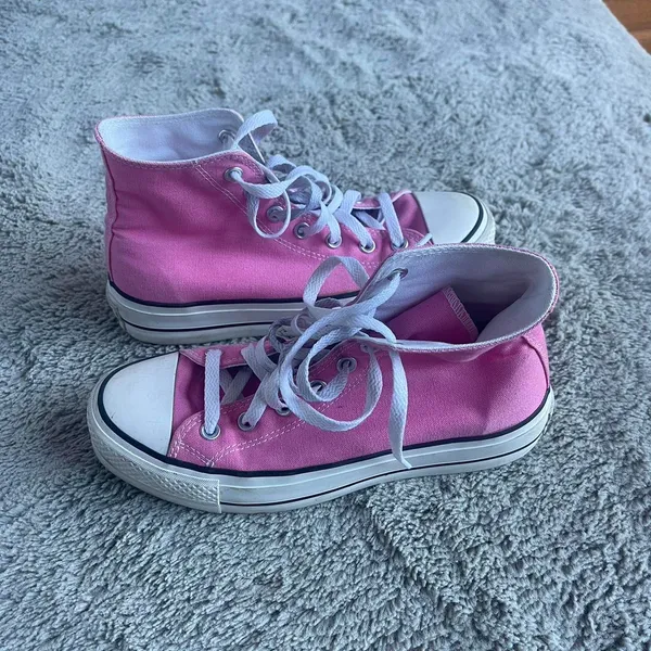 Pink Platform Converse - Image 3