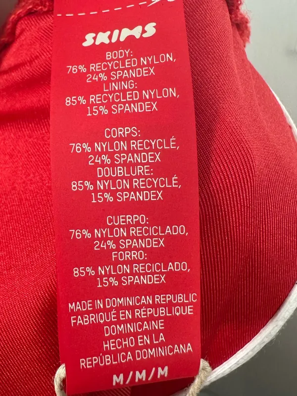SKIMS‎ Team USA Olympic Signature Swim Triangle Bikini Top Red M Paris 2024 - Image 6
