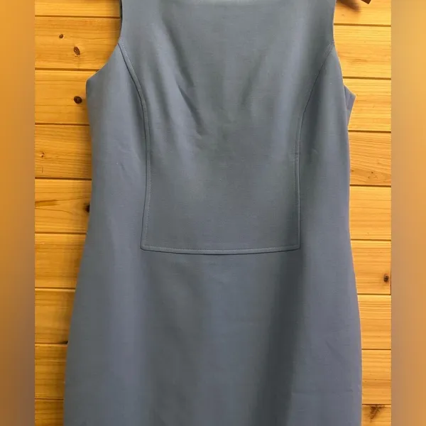 NWT Oscar De La Renta Size 8/M Wool Blend Sheath High Neck Knee Length Dress - Image 4