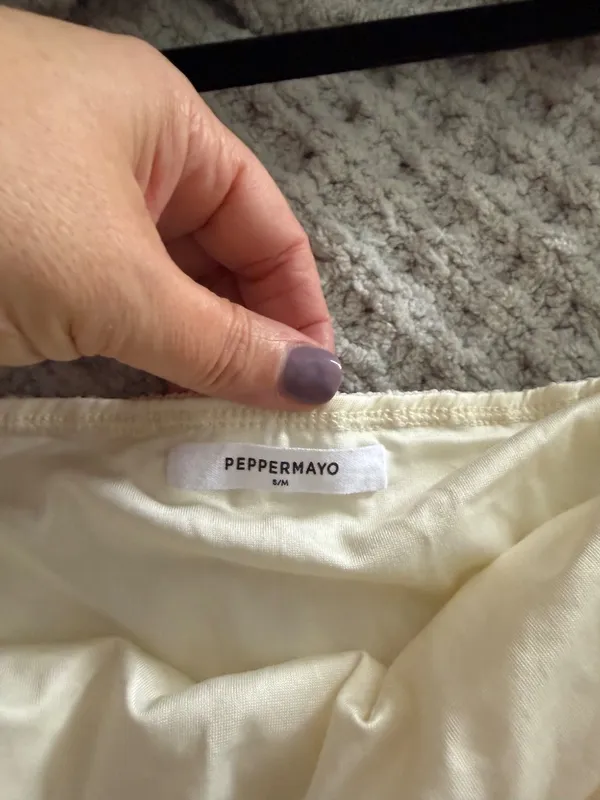 Peppermayo Mini Dress Ivory  - Image 3