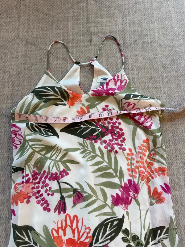Old Navy Floral Racerback Maxi Dress Small Petite Tropical - Image 2