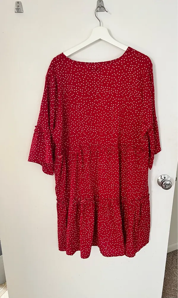 Loose fit dress Red Size XL - Image 2
