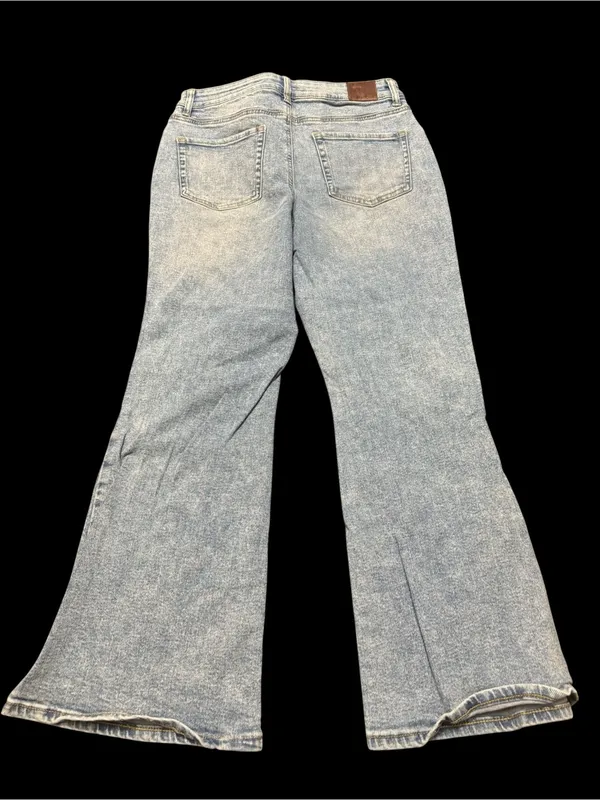 Maurices Light Blue Distressed Flare Jeans - Image 2