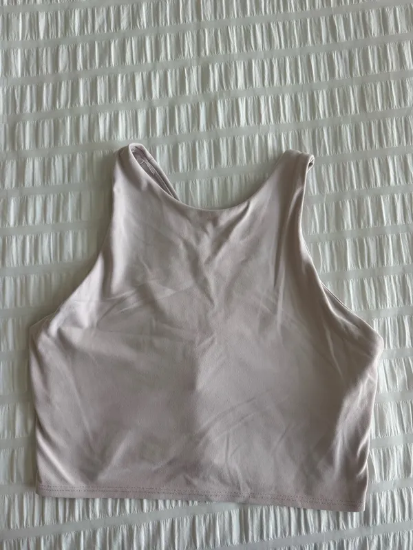 Athleta Conscious Crop Top pale pink  - Image 4