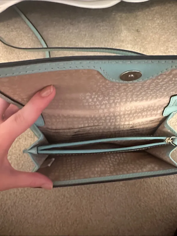 kate spade Mint Teal Leather Crossbody Bag - Image 3