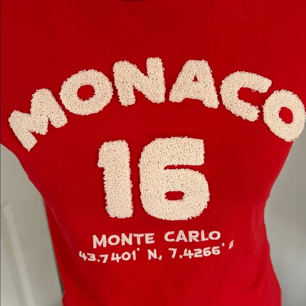 😍😩 Red Monaco Graphic Cropped Baby Tre - Image 5