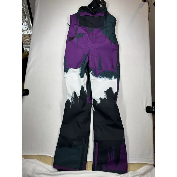 Burton Women's Avalon Stretch Bib Forest Chalk Small NWOT $260 MSRP - Image 4