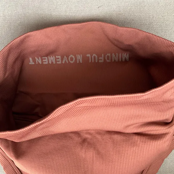 Alo Yoga Seamless Ribbed Favorite Bra Tank Chestnut XS - Image 4