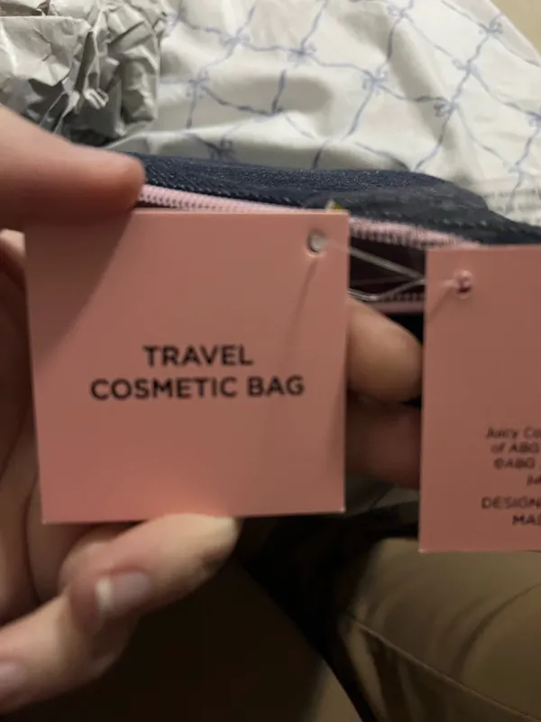 Juicy couture, Jean colored makeup bag, Rose detail - Image 10