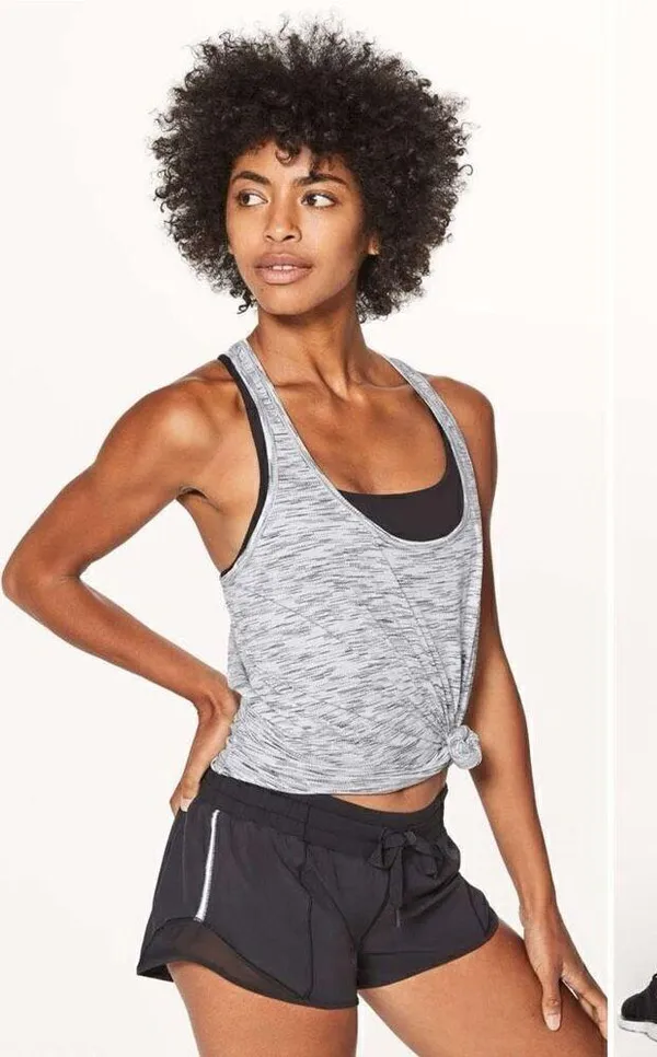 Lululemon Our Sport Tank in Tiger Space Dye Black White Size 10 - Image 4
