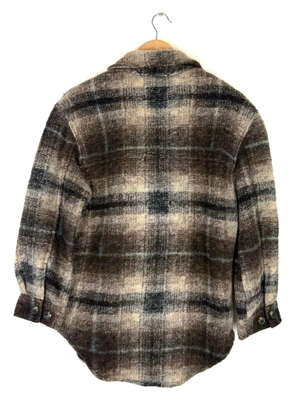 Artizia Wilfred Ganna Plaid Wool Shirt Jacket - Image 6