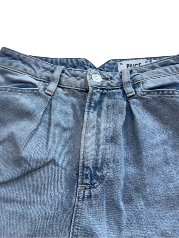PAIGE Sarah Straight Ankle Jeans Women’s 25 Light Wash High Rise Cropped Denim - Image 11