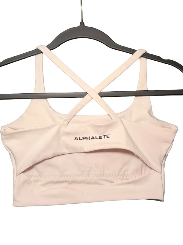Alphalete SURFACE ALTITUDE BRA Women's Medium-Impact Single-Brushed White - Image 4