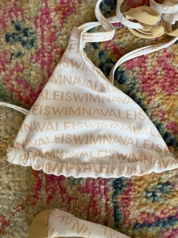 White and tan bikini - Image 2