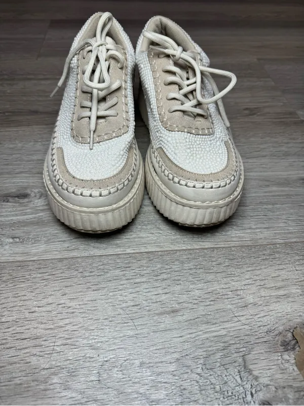 Pierre Dumas Embellished Pearl Platform Shoes - Image 2