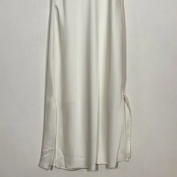 Gianni Bini White Satin Slip Dress NWT Womens Size 2 V-Neck Sleeveless Elegant - Image 6