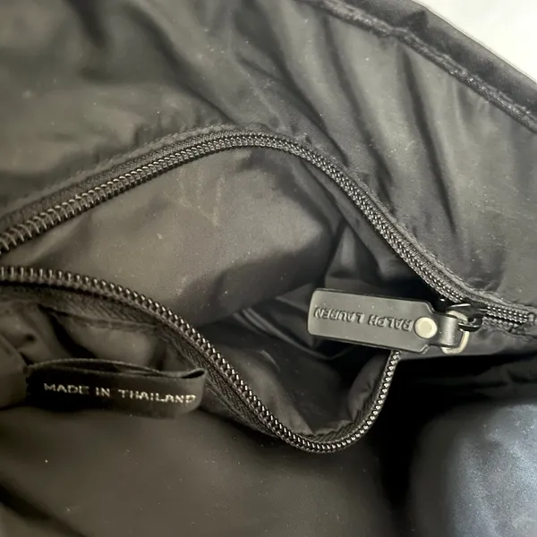 Polo Sport Ralph Lauren Vintage Black Nylon Unisex Messenger Bag Crossbody - Image 6
