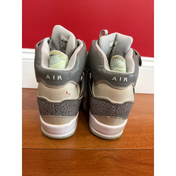 Nike Dunk Sky Hi Wedge Sneakers Womens Grey Safari Print‎ 599410-006 Size 9 - Image 2