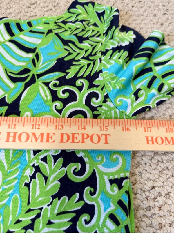 Lilly‎ Pulitzer Ritchie Dress Hot Hot Hot Silk Cotton Blend Tropical Print Small - Image 6