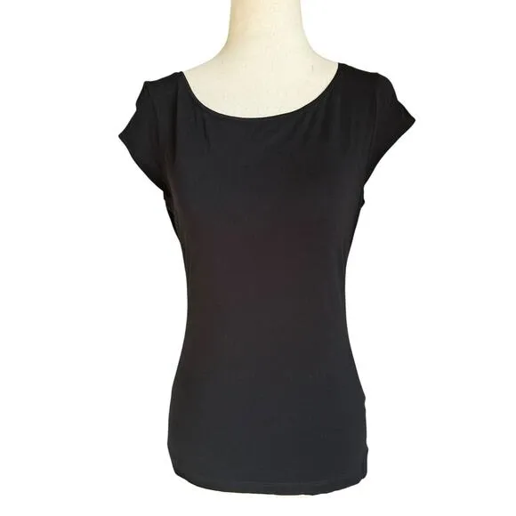 H&M Black Women's T-Shirt Top Size Small | 75-10 - Image 2