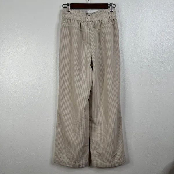 Urban Outfitters‎ BDG Cream Corduroy Wide Leg Pull On Pants Size Small - Image 2