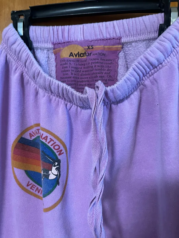 Aviator Nation Sweatpants lavender  - Image 5