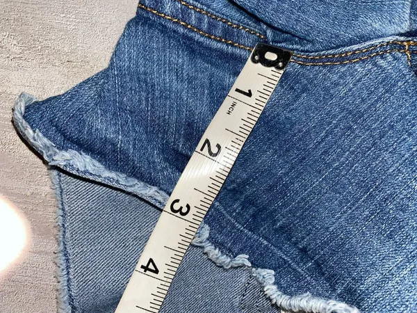 Gap 1969 Women's Blue Denim Jean Shorts with Frayed Hem Side Zippers Size 10 - Image 11