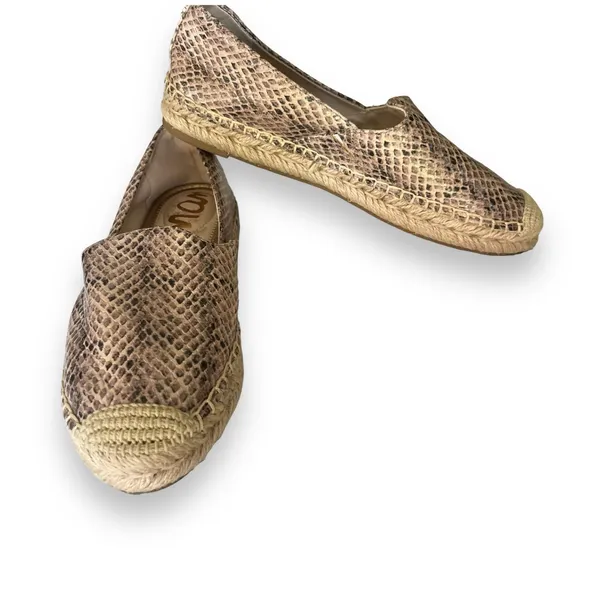 Sam Edelman Kesia leather slip on Espadrille flat loafer size 6.5M - Image 2