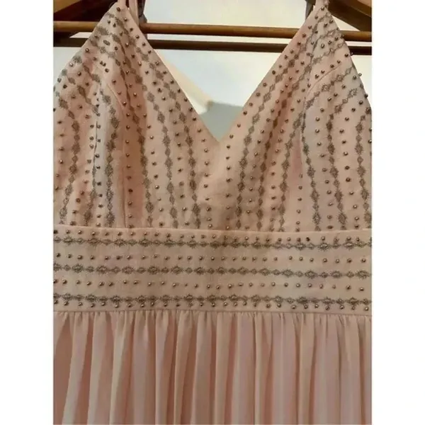 Lulu’s Glamorous Gala Pink Midi Dress Size Medium - Image 3