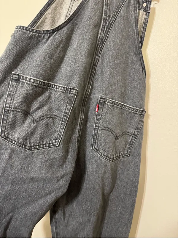 Levi’s Vintage Denim Gray Overalls - Image 7