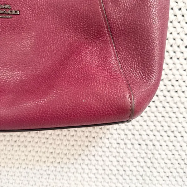 Coach Maroon Oxblood Red Prairie 58874 Top Handle Satchel Crossbody Leather Bag - Image 5