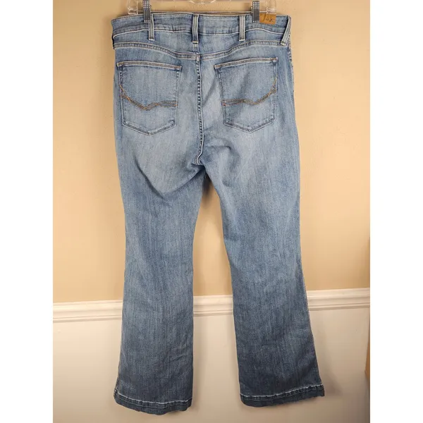 Ariat Womens Oakland Slim Trouser High Rise Wide Leg Jeans 34R 34 Regular - Image 2