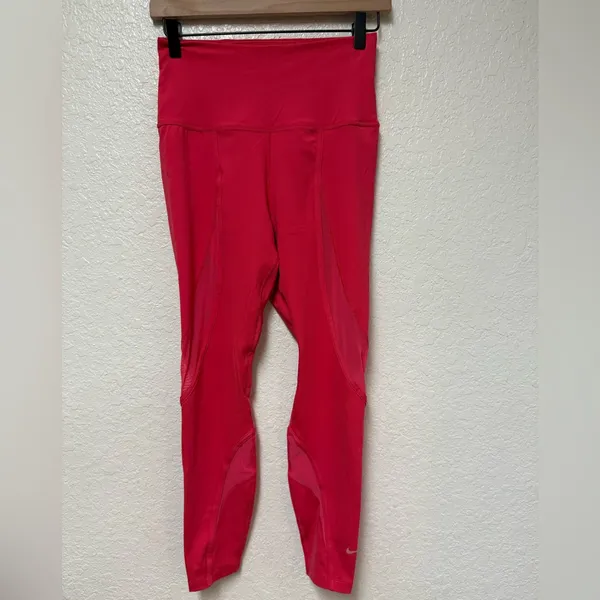 NIKE Bright Pink Leggings Size Small EUC - Image 2
