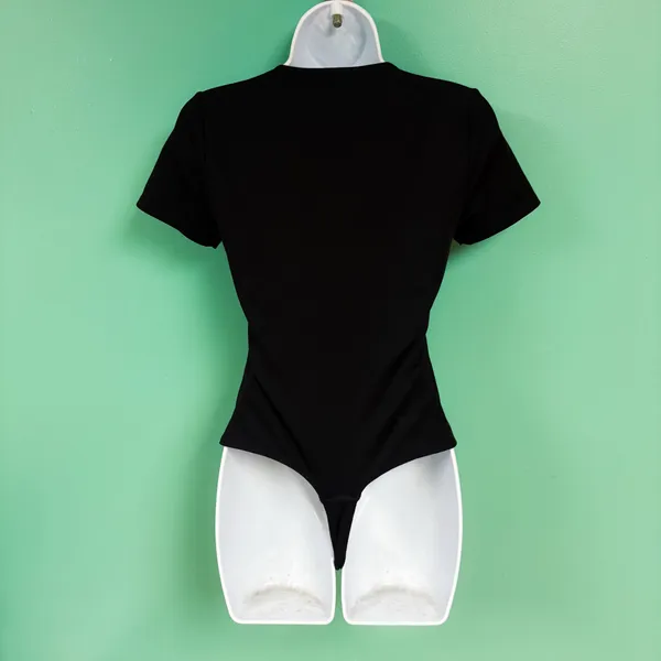 Spanx Black Short Sleeve Thong Bodysuit - Image 7