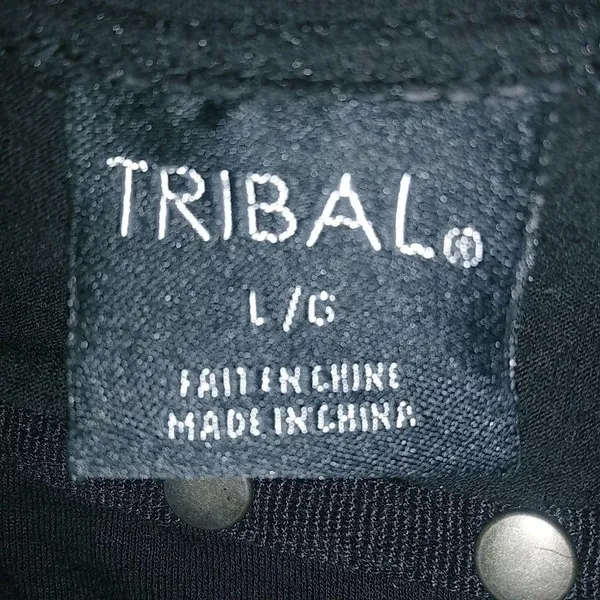Tribal L Goth Black Studded Swag Tank Top - Image 4