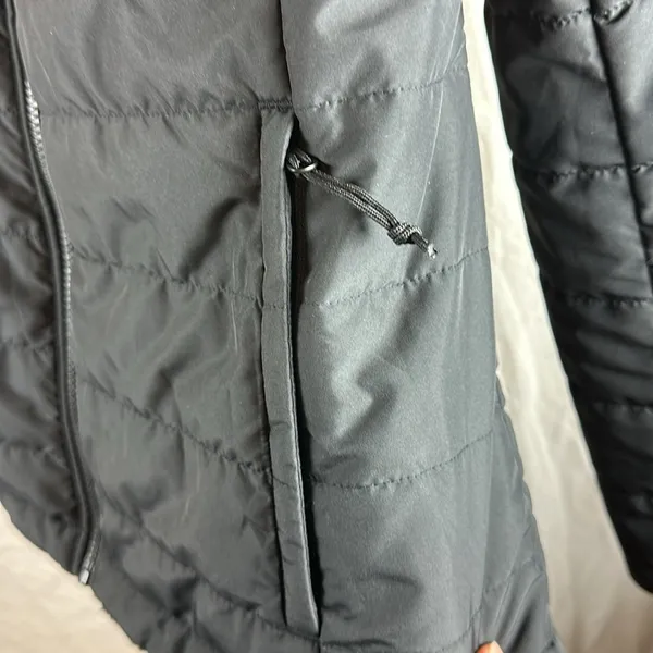 The North Face Womens Reversible Coat Full Zip Insulated Jacket Size Medium Blac - Image 4