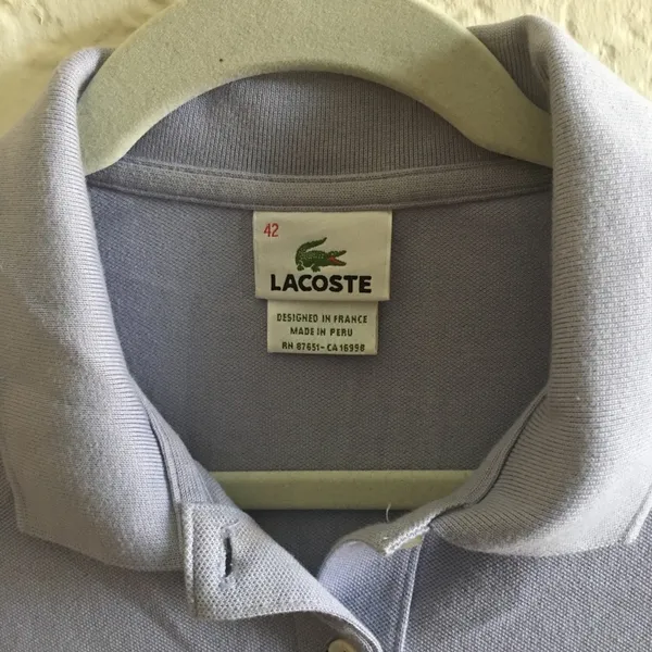 Lacoste Women's Light Purple Polo Size M - Image 3