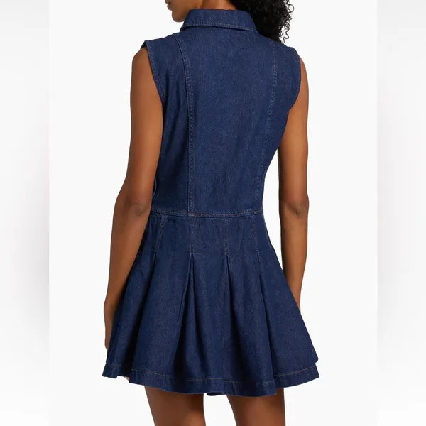 **NWT** Arella Denim Mini Dress from Reformation - Image 4