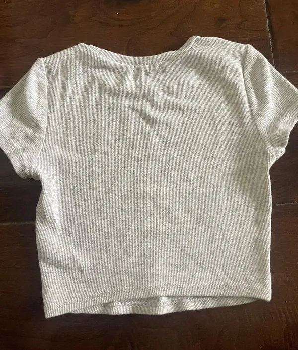 Garage Baby Cropped Tee White - Image 2