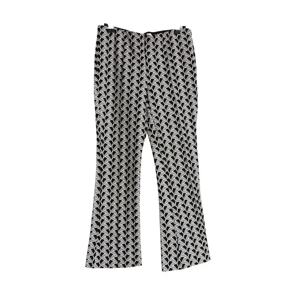 Anthropologie Maeve The Margot Kick Flare Geometric B&W Pants size XS - Image 2