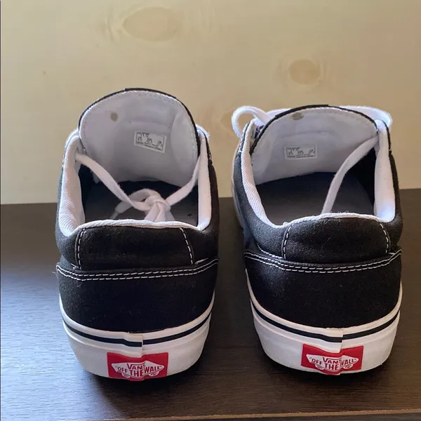 Vans Black and White Classic Sneakers - Image 5